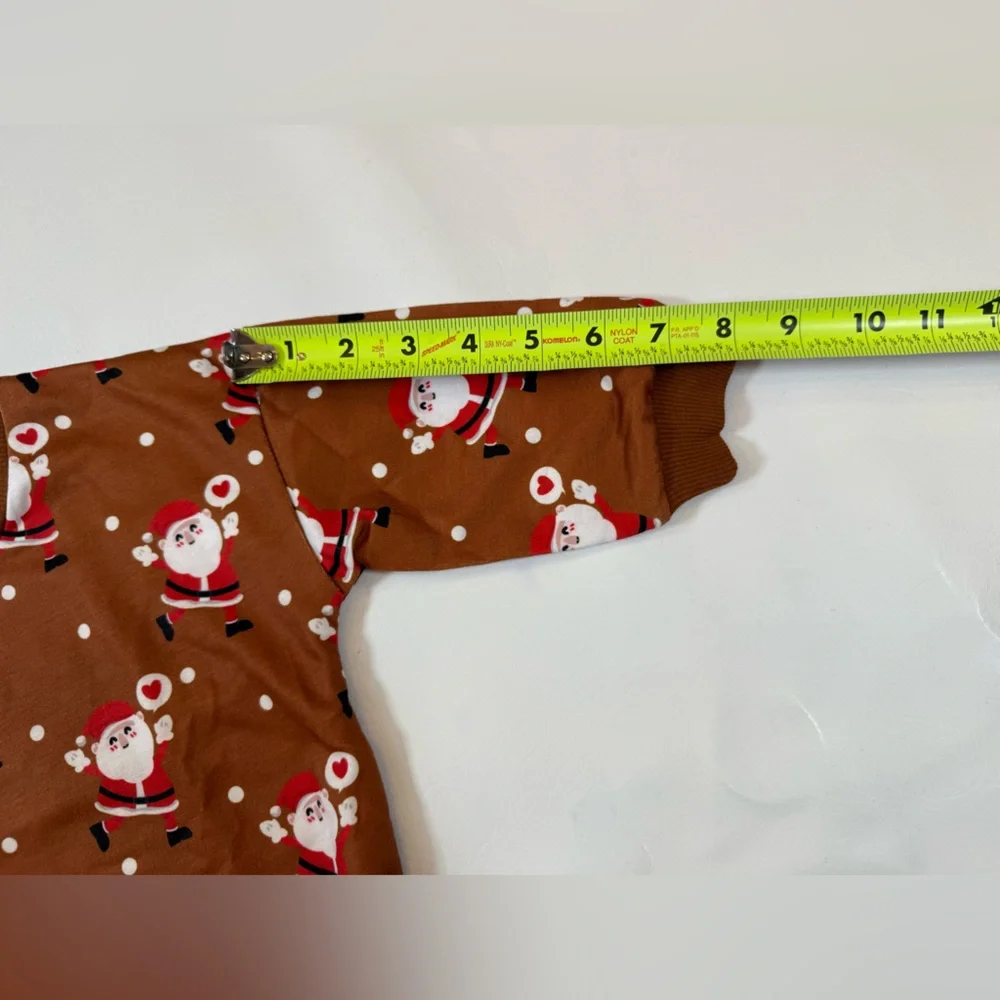 Baby unisex Christmas Romper Snowman Santa Print 6-12 mon (bin K)